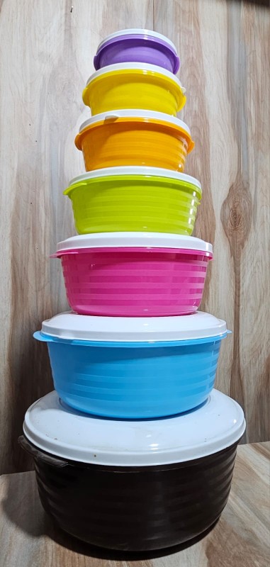 Joyful Containers - 2400 ml, 7 Pieces, Multicolour