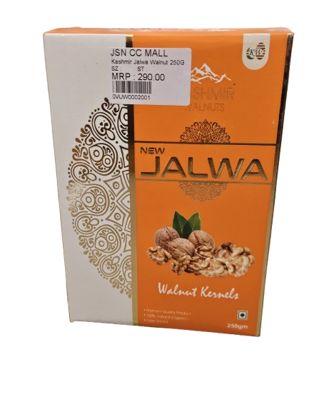 JALWA Premium Walnut Kernels (Akhrot) 250g - 2pc Halves from Whole Nut | Coorg Dryfruits